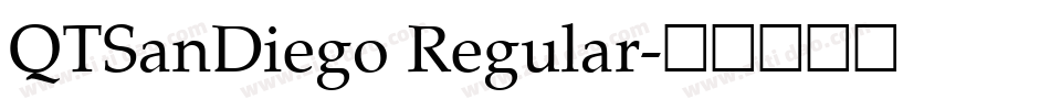 QTSanDiego Regular字体转换